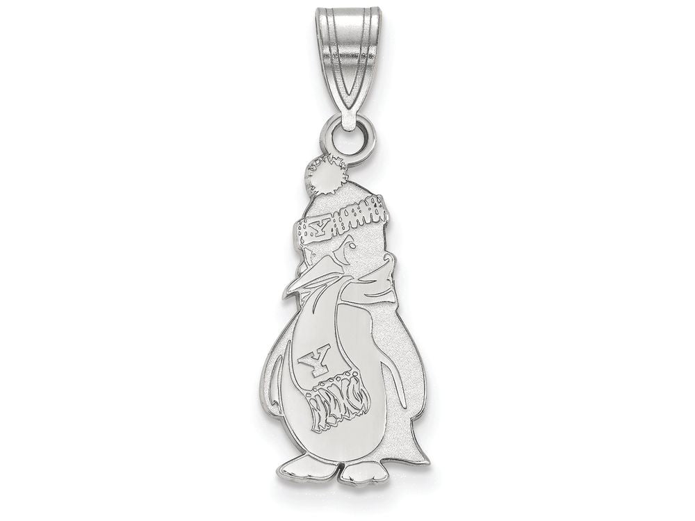 LogoArt Sterling Silver Youngstown State University Large Pendant Necklace