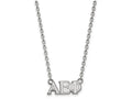LogoArt Sterling Silver Alpha Epsilon Phi Medium Pendant Necklace With 18 Inch