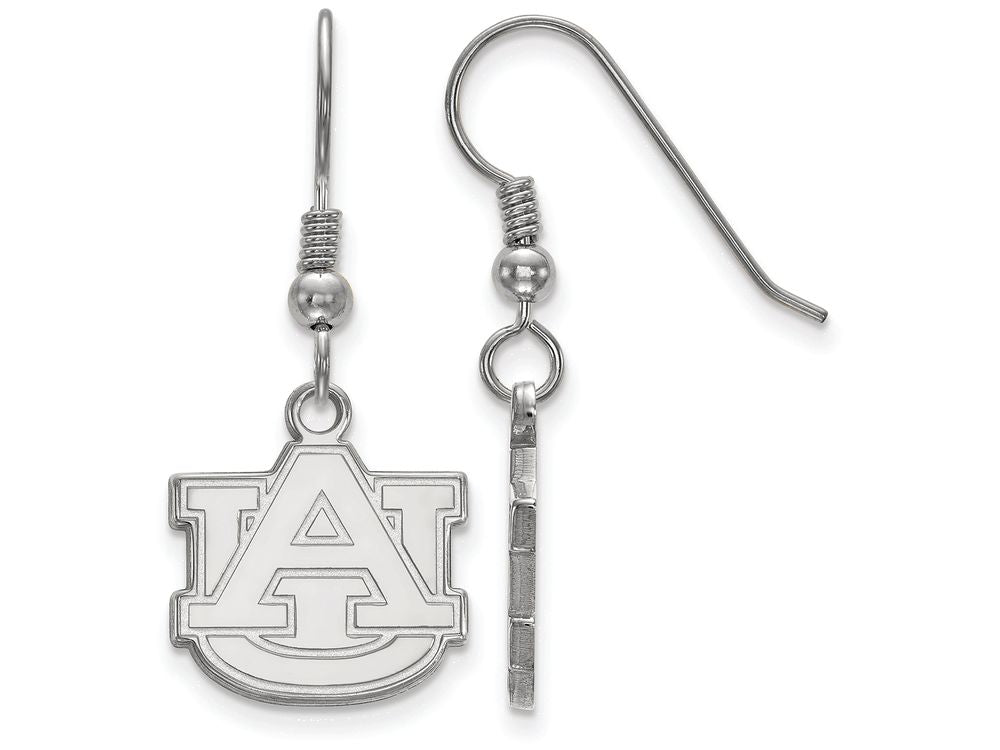 LogoArt Sterling Silver Auburn University Small Dangle Earrings Wire