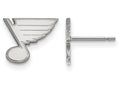 LogoArt Sterling Silver St. Louis Blues Xs Post Earrings