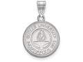 LogoArt Sterling Silver Butler University Medium Crest Pendant Necklace