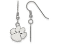 LogoArt Sterling Silver Clemson University Small Dangle Earrings Wire