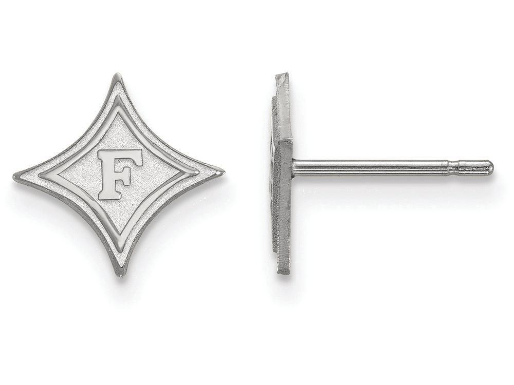 LogoArt Sterling Silver Furman University Xs Post Earrings