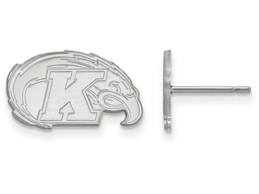 LogoArt Sterling Silver Kent State University Xs Post Earrings