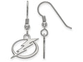 LogoArt Sterling Silver Tampa Bay Ligtning Small Dangle Earrings Wire