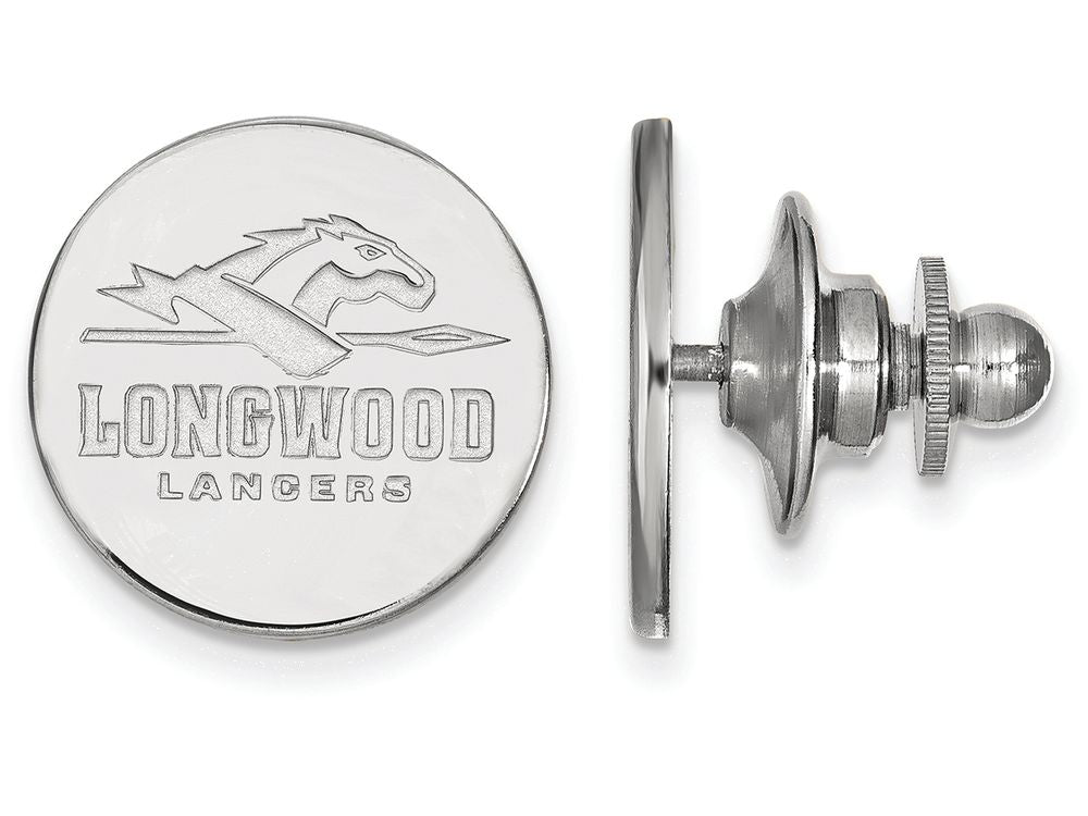 LogoArt Sterling Silver Longwood University Lapel Pin