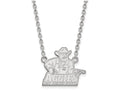 LogoArt Sterling Silver New Mexico State University Large Pendant Necklace