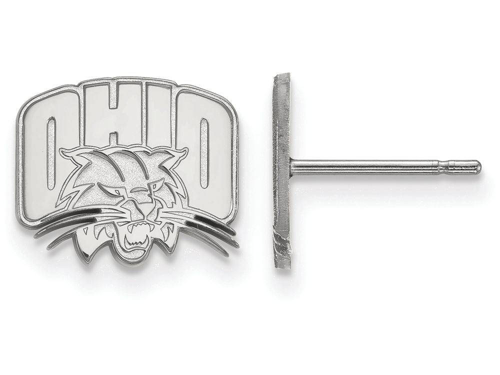 LogoArt Sterling Silver Ohio University Xs Post Earrings