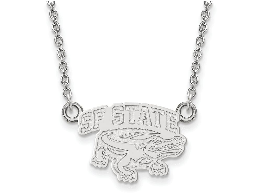 Logoart 925 Sterling Silver San Francisco State Univ Small Pendant Necklace