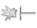 LogoArt Sterling Silver San Jose Sharks Xs Post Earrings