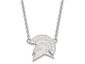 LogoArt Sterling Silver San Jose State University Large Pendant Necklace
