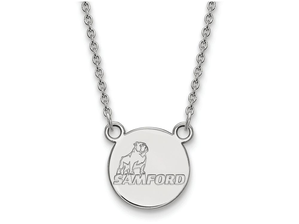 LogoArt Sterling Silver Samford University Small Pendant Necklace