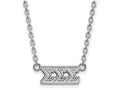 LogoArt Sterling Silver Sigma Sigma Sigma Medium Pendant Necklace With 18 Inch