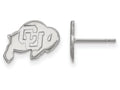 LogoArt Sterling Silver University Of Colorado Xs Post Earrings