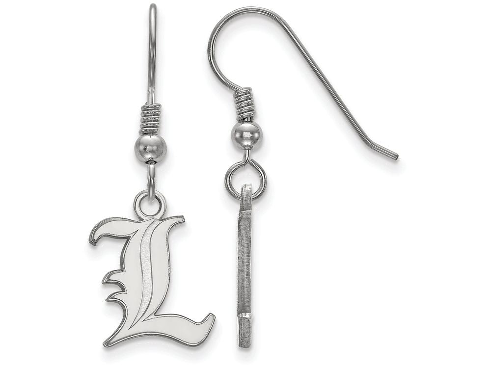 LogoArt Sterling Silver University Of Louisville Small Dangle Earrings Wire