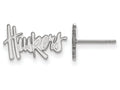 LogoArt Sterling Silver University Of Nebraska Xs Post Earrings