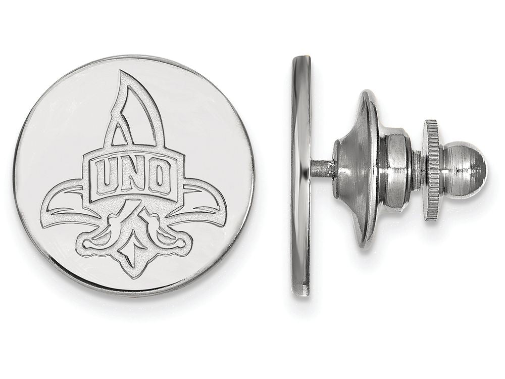 LogoArt Sterling Silver University Of New Orleans Lapel Pin