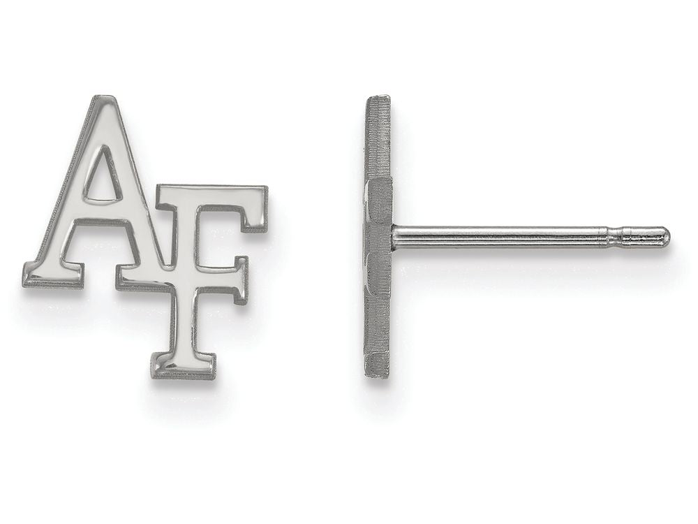 LogoArt Sterling Silver United States Air Force Academy Xs Post Earrings