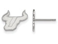 LogoArt Sterling Silver University Of South Florida Xs Post Earrings