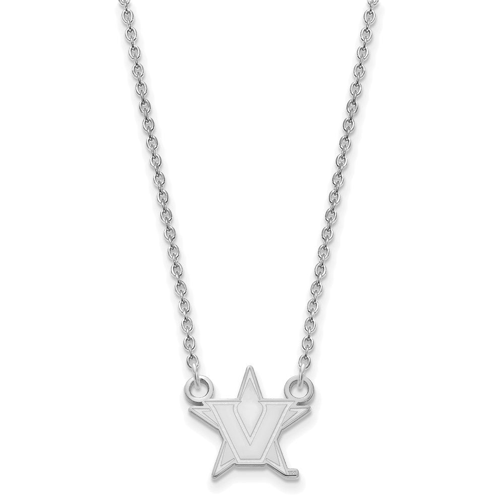 LogoArt Sterling Silver Vanderbilt University Small Pendant Necklace