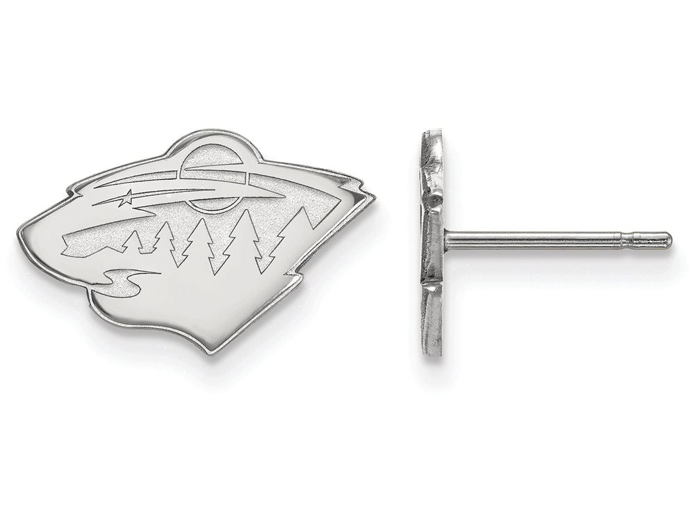LogoArt Sterling Silver Minnesota Wild Xs Post Earrings