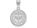 LogoArt Sterling Silver Youngstown State University Medium Crest Pendant Necklace
