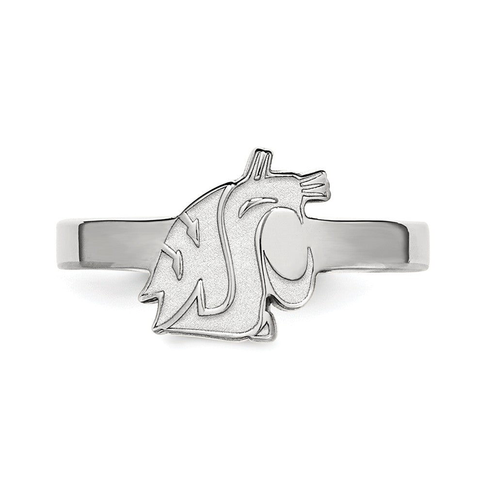 LogoArt Sterling Silver Alpha Xi Delta Heart Pendant Necklace