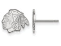 LogoArt Sterling Silver Chicago Blackhawks Xs Post Earrings