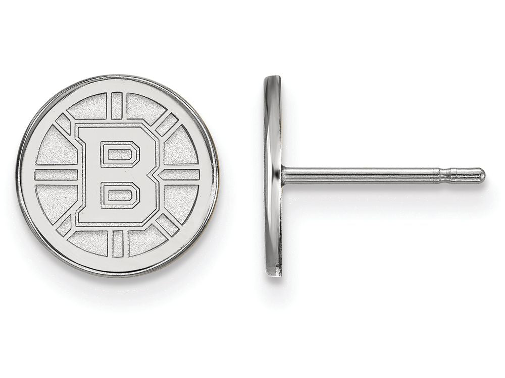 LogoArt Sterling Silver Boston Bruins Xs Post Earrings