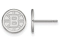 LogoArt Sterling Silver Boston Bruins Xs Post Earrings