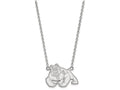 LogoArt Sterling Silver California State University Fresno Large Pendant Necklace