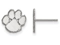 LogoArt Sterling Silver Clemson University Xs Post Earrings