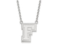 LogoArt Sterling Silver Fordham University Large Pendant Necklace