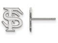 LogoArt Sterling Silver Florida State University Xs Post Earrings