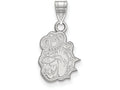 LogoArt Sterling Silver James Madison University Small Pendant Necklace