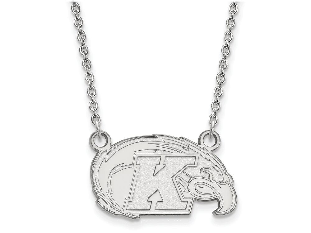 LogoArt Sterling Silver Kent State University Small Pendant Necklace