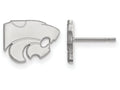 LogoArt Sterling Silver Kansas State University Xs Post Earrings