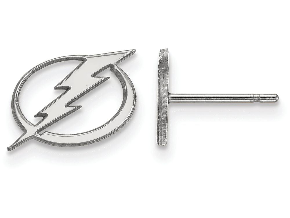LogoArt Sterling Silver Tampa Bay Ligtning Xs Post Earrings
