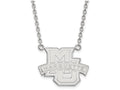 LogoArt Sterling Silver Marquette University Large Pendant Necklace