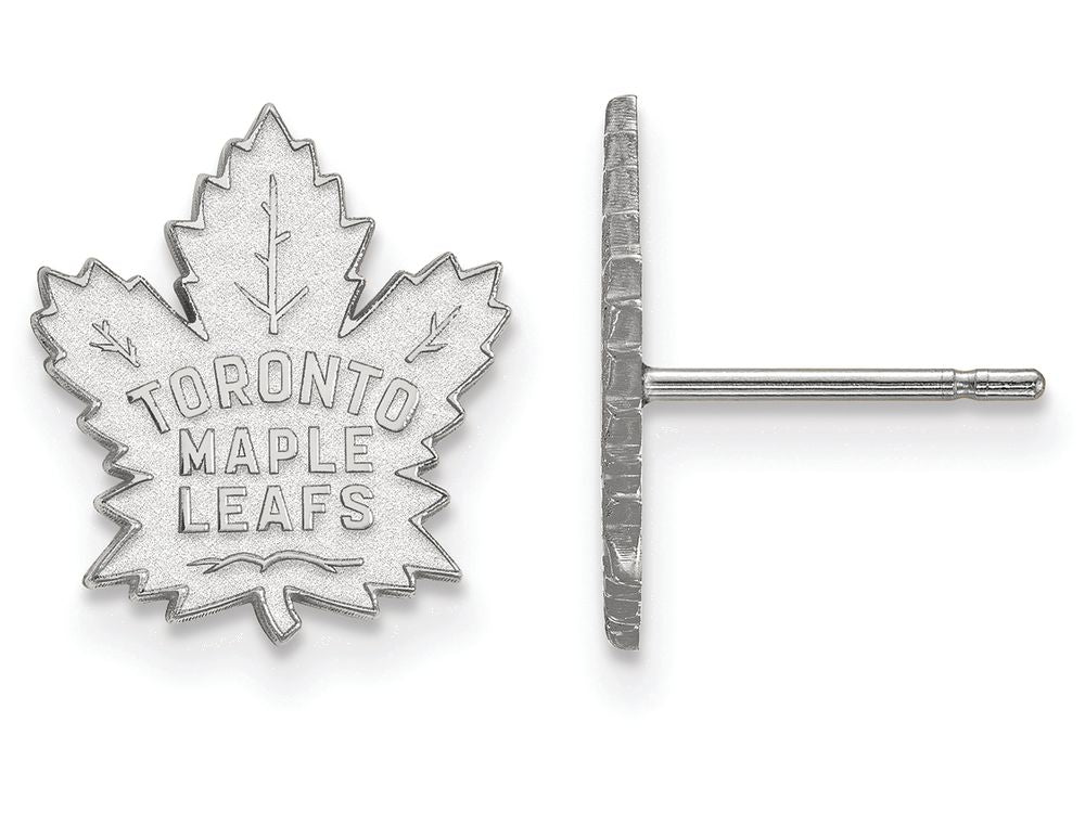 LogoArt Sterling Silver Toronto Maple Leafs Small Post Earrings