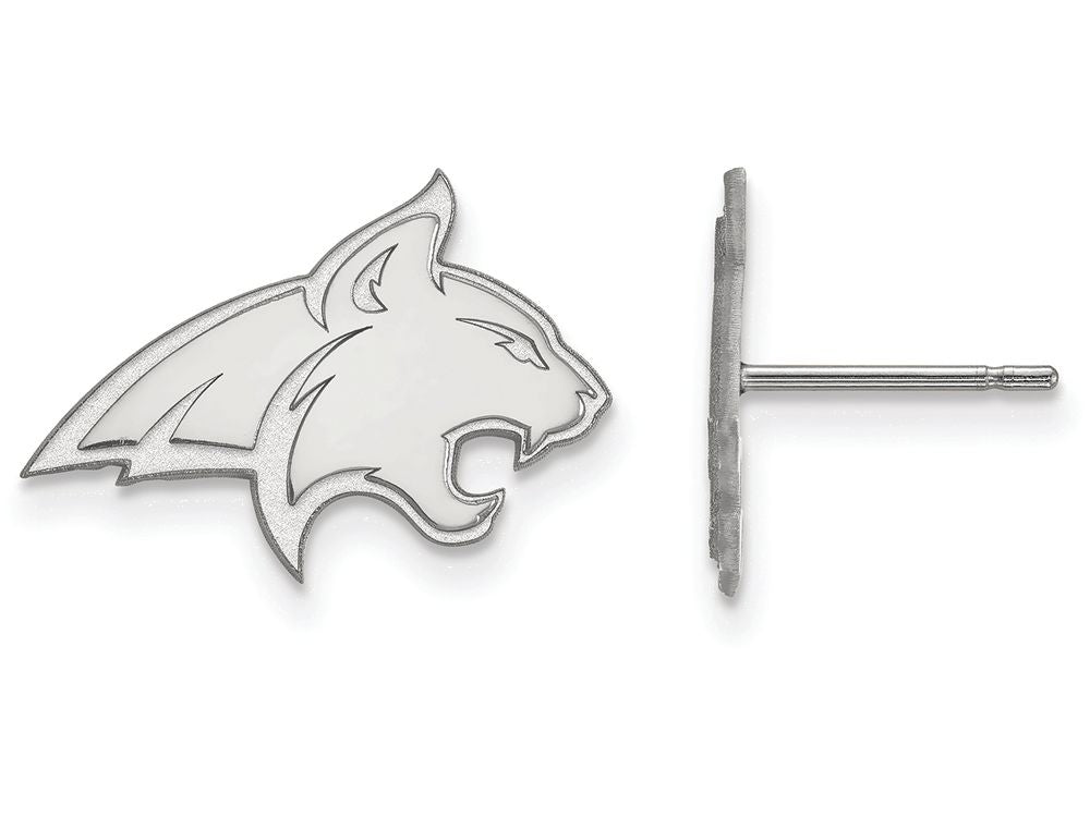 LogoArt Sterling Silver Montana State University Small Post Earrings