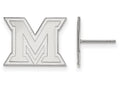 LogoArt Sterling Silver Miami University Small Post Earrings