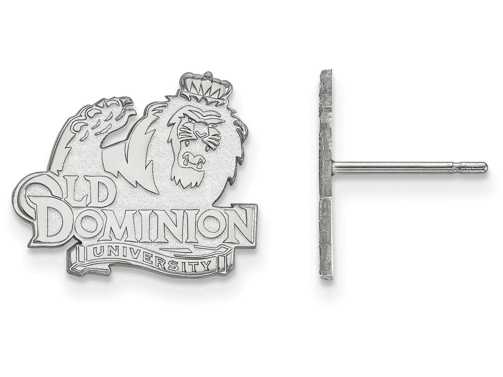 LogoArt Sterling Silver Old Dominion University Small Post Earrings
