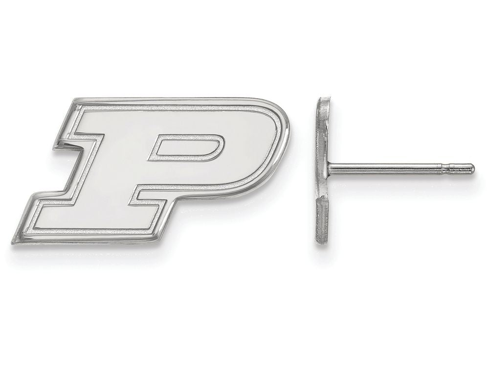 LogoArt Sterling Silver Purdue Xs Post Earrings