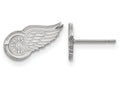 LogoArt Sterling Silver Detroit Red Wings Xs Post Earrings