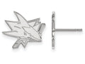 LogoArt Sterling Silver San Jose Sharks Small Post Earrings