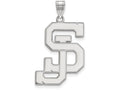 LogoArt Sterling Silver San Jose State University XL Pendant Necklace