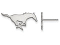 LogoArt Sterling Silver Southern Methodist University Small Post Earrings