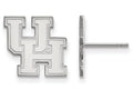 LogoArt Sterling Silver University Of Houston Small Post Earrings