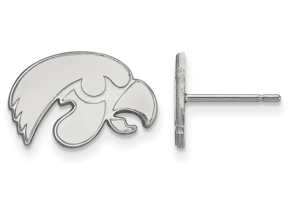 LogoArt Sterling Silver University Of Iowa Xs Post Earrings